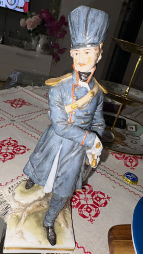 Porzellanfigur soldat offizier - porzellanfigur, soldat/offizier