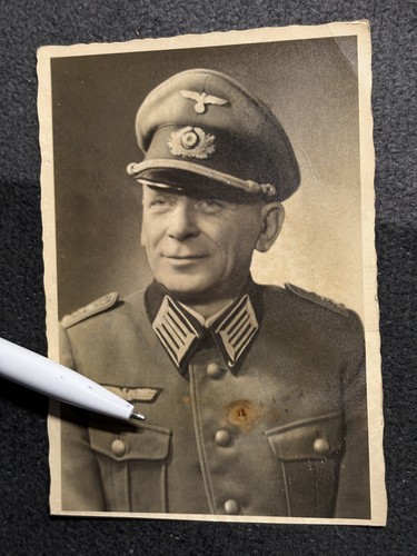 Orig foto portrait offizier - foto,