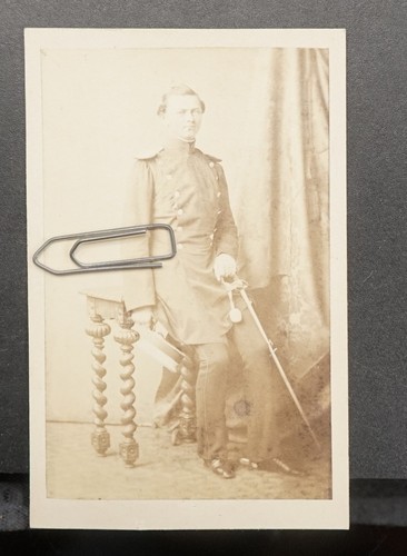 Cdv foto offizier von - b,