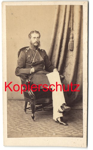 1860 offizier cdv berlin - 1860,